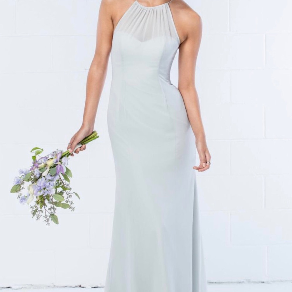 High Neck Chiffon Dress 👗